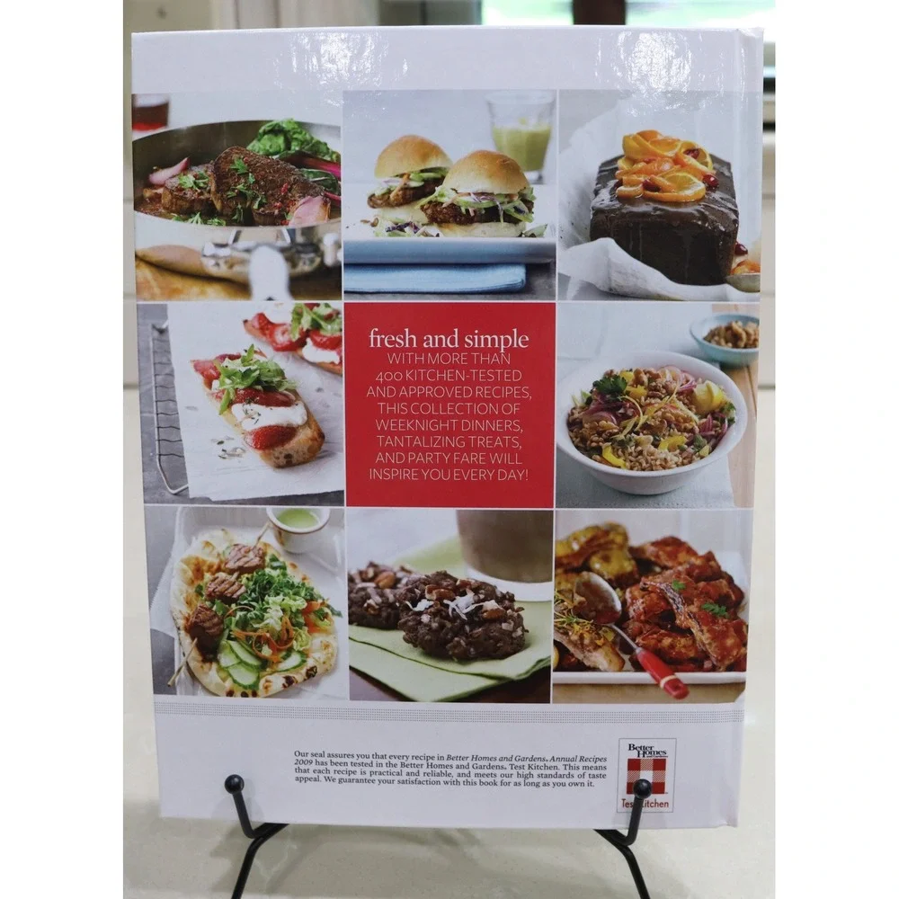 Better Homes and Gardens Annual Recipes 2009 Hardcover Cookbook 400+ Recipes